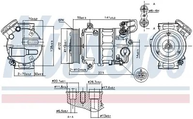 NISSENS 89420 Kompresor 6854109