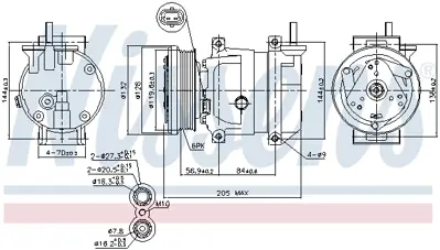 NISSENS 89492 Kompresor 96992888