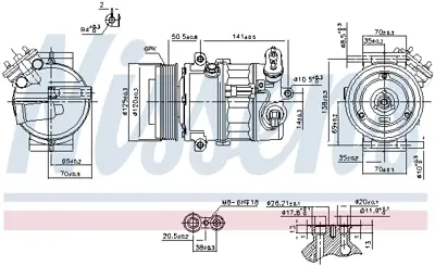 NISSENS 89497 Kompresor PXE161608P