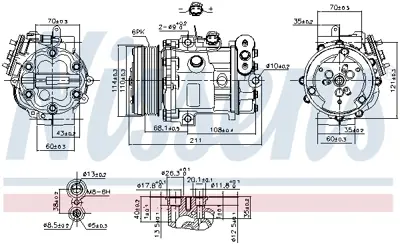 NISSENS 89503 Kompresor 95525561