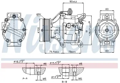 NISSENS 89530 Kompresor 8831013032