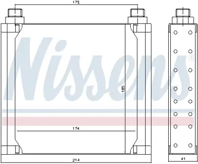 NISSENS 90535 Yag Sogutucu 7700745281