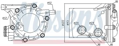 NISSENS 90583 Yag Sogutucu A1111800065