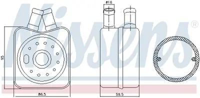 NISSENS 90608 Yag Sogutucu 1.9tdı 2.0tdı Bora Golf Jetta Passat T5 A4 A6 Cordoba MN980426