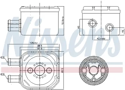 NISSENS 90652 Yag Sogutucu Passat 1,9tdı 97>00 28117021H