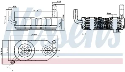 NISSENS 90708 Yag Sogutucu Golf Bora Octavıa A3 Toledo 1.6 1.8 Akl Aeh Agn Agu Agr 96409061E