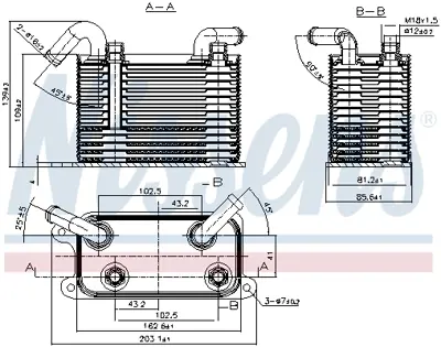 NISSENS 90722 Yag Sogutucu Transporter T5 03>10 2.5tdı Axd Bnz Bpc 7H0317019B