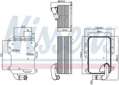 NISSENS 90807 Yag Sogutucu 3,0tdı Touareg 15>18 A5 12>17 A6 15>18 A7 15>18 A8 14>17 Q5 13>17 Casa Ccma Casd Ccwa C 59117021R