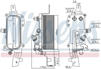 NISSENS 90838 Sanzıman Yag Sogutucu Bmw N53 N52 F10 F11 F13 17217638579