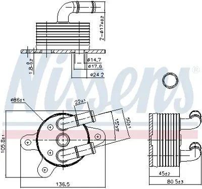 NISSENS 90842 Yag Sogutucu FZ21199F3