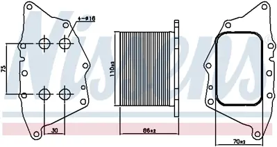 NISSENS 90862 Motor Yag Sogutucu B47 Bmw F45 F46 F48 F39 Mını F54 F55 F56 F57 11428585238