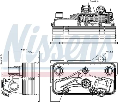 NISSENS 90870 Sanzıman Yag Sogutucusu X253 15>19 C253 16>19 W205 14> S205 14> C205 16> A205 16> A0995002500