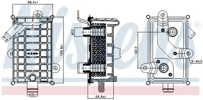 NISSENS 90895 Yag Sogutucusu Bmw M41 E36 3.18 Tds 11442245343