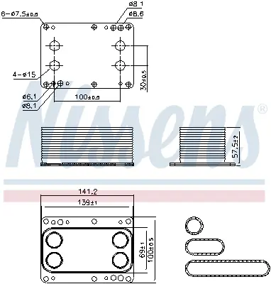 NISSENS 90921 Yag Sogutucu Laguna Iıı Trafıc Iı 2,0dcı M9r 93198555