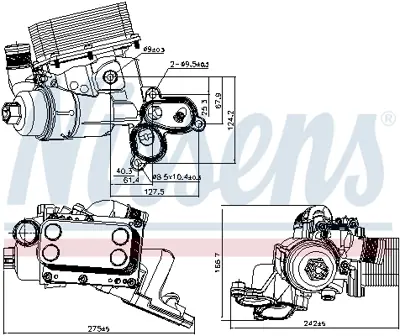 NISSENS 90924 Yag Sogutucu Laguna Iıı Trafıc Iı 2,0dcı M9r 93198555