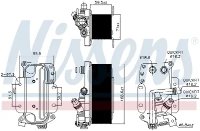 NISSENS 90936 Sanzıman Yag Sogutucu Bmw F07 F10 F11 F18 N20 17217638582