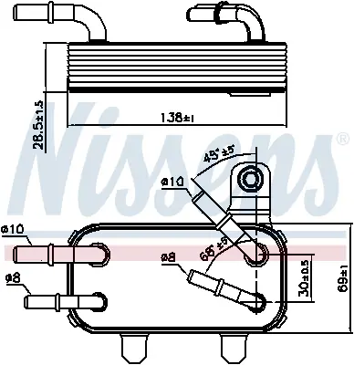 NISSENS 90951 Yag Sogutucusu Defender Dıscovery 3/4 Range Rover 3 Sport1  PIB500052