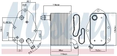 NISSENS 91159 Yag Sogutucu LR041422