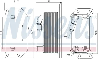 NISSENS 91188 Motor Yag Radyatoru Volvo C30 (533) D3 D4  10>  C70 Iı (542) D3 10>12 S40 Iı (544) D3 10>12 S60 Iı ( 31325045