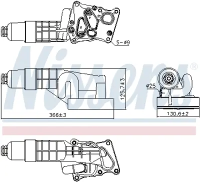 NISSENS 91197 Yag Sogutucusu (M271, Komple) W204 07>14 S204 07>14 C204 11> W212 09>15 S212 09>16 C207 09>16 A207 1 A2711880301