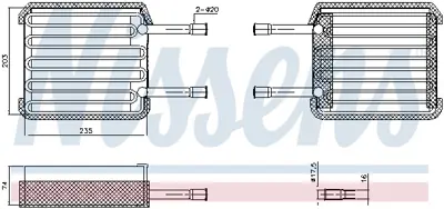 NISSENS 92017 Evaporator YS6H19850AA