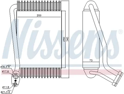 NISSENS 92143 Evaporator 8D1820103F