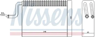 NISSENS 92150 Evaporator 90534483