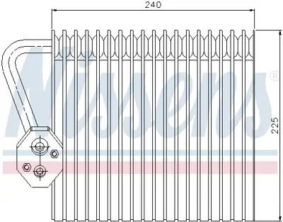 NISSENS 92167 Evaporator 7701207874