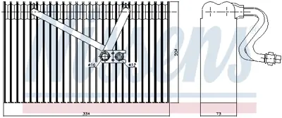 NISSENS 92168 Evaporator Elektronık Klıma Içın Vectra B 96>02 90541595