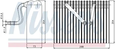 NISSENS 92183 Evaporator Manuel Klıma Içın Vectra B 99> 9118673