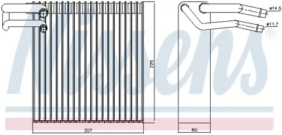 NISSENS 92188 Evaporator Nıssan Mıcra Lhd Duster Sandero 27280AX100