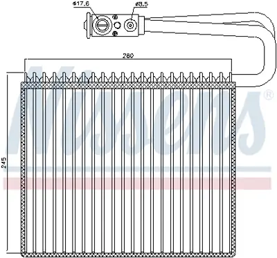 NISSENS 92191 Kalorıfer Radyatoru Polo 02> Fabıa 99>14 Rapıd 12> Roomster 06>15 A1 10> Cordoba 02>09 Ibıza 02>09 I 6Q0820103B