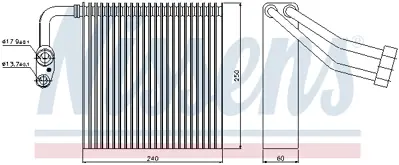 NISSENS 92195 Evaporator 4M5H19850CA