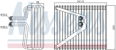 NISSENS 92206 Evaporator 46770820