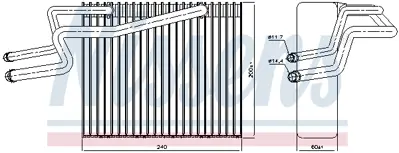 NISSENS 92215 Evaporator Clıo Iı Kangoo Iı 7701207076