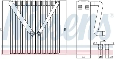 NISSENS 92234 Evaporator 8Z0820103B