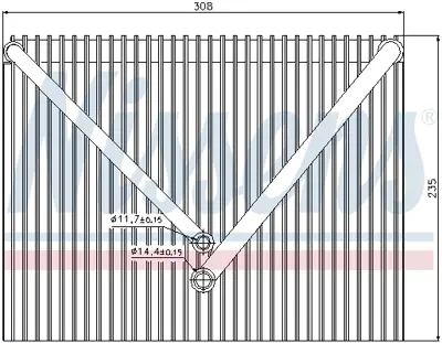 NISSENS 92257 Evaporator 9171713