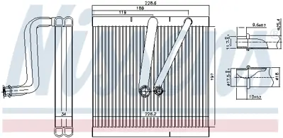 NISSENS 92321 Evaporator 6Q0820103F