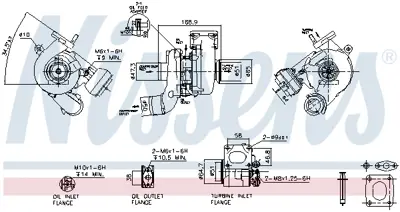 NISSENS 93104 Turbo 60816402 71785250