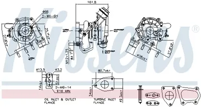 NISSENS 93233 Turbo Komple Master Iıı Movano B 2.3dcı (M9t)trafıc Vıvaro A 2.0dcı (M9r) / (Gua 40612) 95516206