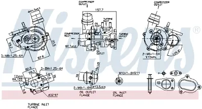 NISSENS 93275 Turbo 1441100Q2E 8660006056