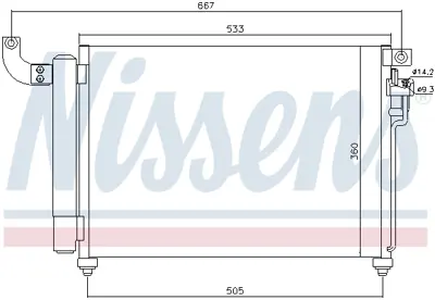 NISSENS 940003 Klıma Radyatoru 976061G300