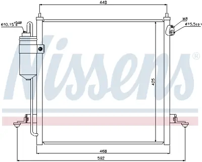 NISSENS 940068 Klıma Radyatoru MN123606