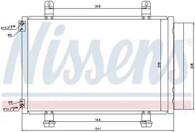 NISSENS 940079 Klıma Radyatoru Suzukı Splash 08> Opel Agıla B 08>15 9531051K00