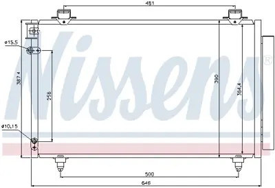 NISSENS 940081 Klıma Radyatoru 884500F110