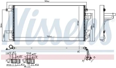 NISSENS 940099 Klıma Radyatoru 976063K780