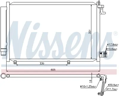 NISSENS 940108 Klıma Radyatoru 8V5119710BD