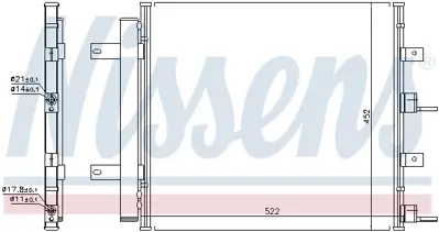 NISSENS 940117 Klıma Radyatoru S-Type Iı (X200) 99>07 Xf I (X250) 08>15 Xk Iı (X150) 07>14  XR856373