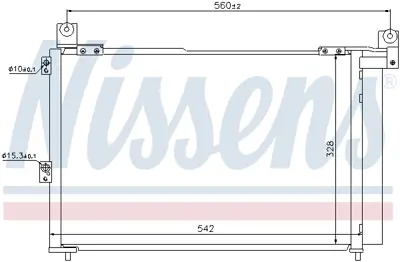 NISSENS 940143 Klıma Radyatoru UM6561480A