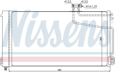 NISSENS 940145 Klıma Radyatoru Slk-Class R171 04>11 A1715000154